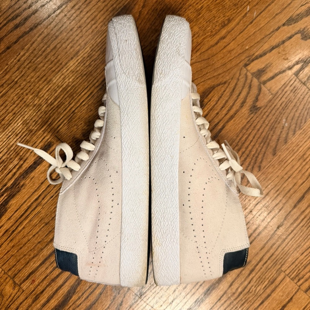 Nike SB Zoom Blazer Mid Deconstructed Suede Skate Shoes Cream White Mens - Picture 9 of 16